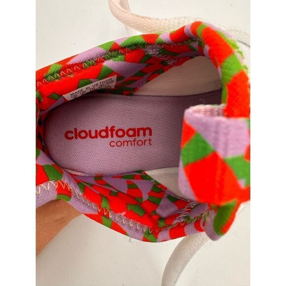 Adidas Women's Cloudfoam Comfy Athletic Low Top Sneakers Size 6 White NWOT - Picture 5 of 6